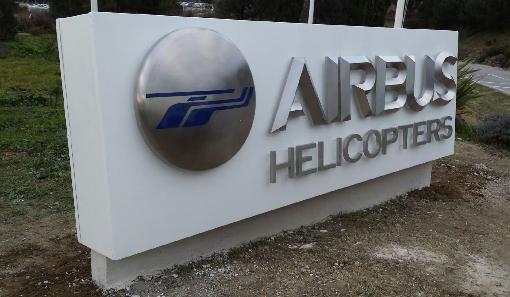 Enseigne Inox - Airbus Helicopters